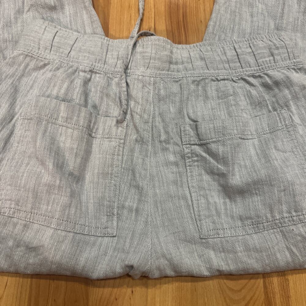 Gap Rib Utility Jogger Grey Chambray Cotton Elastic Waist Women's S - Picture 4 of 5